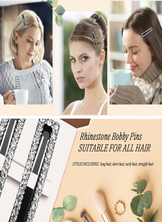 Kanprincess Rhinestone and Crystal Hair Clips 2-Pack, Sparkly Barrettes & Elegant Bling Accessories for Women & Girls(set 3) - Image 5
